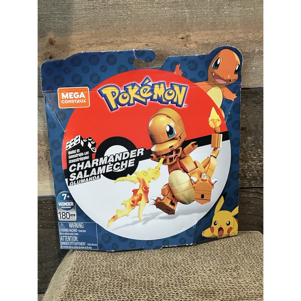 Charmander Mega‎ Construx Building Blocks Set Pokemon 180 pieces Mattel 2023 NEW